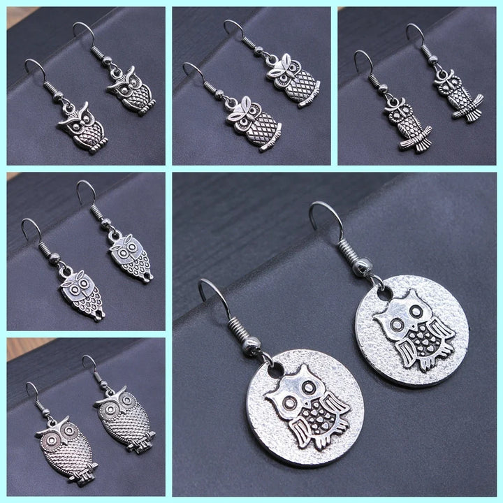 Viveca | Bohemian Owl Dangle Earrings