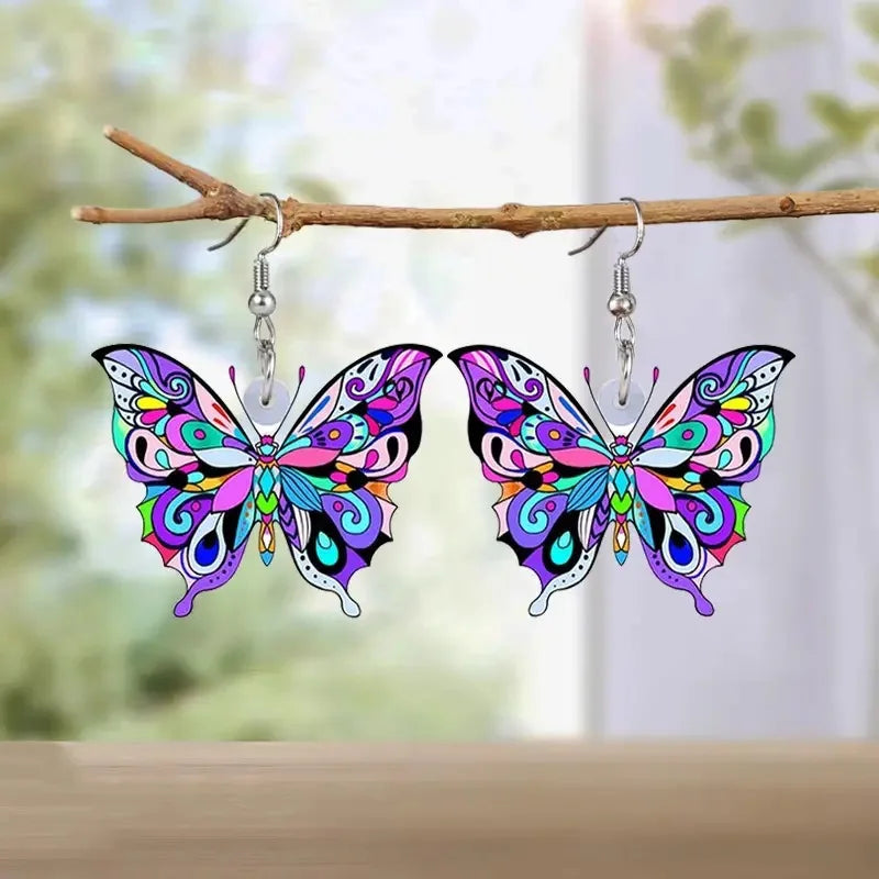 Florinda | Colorful Butterfly Earrings