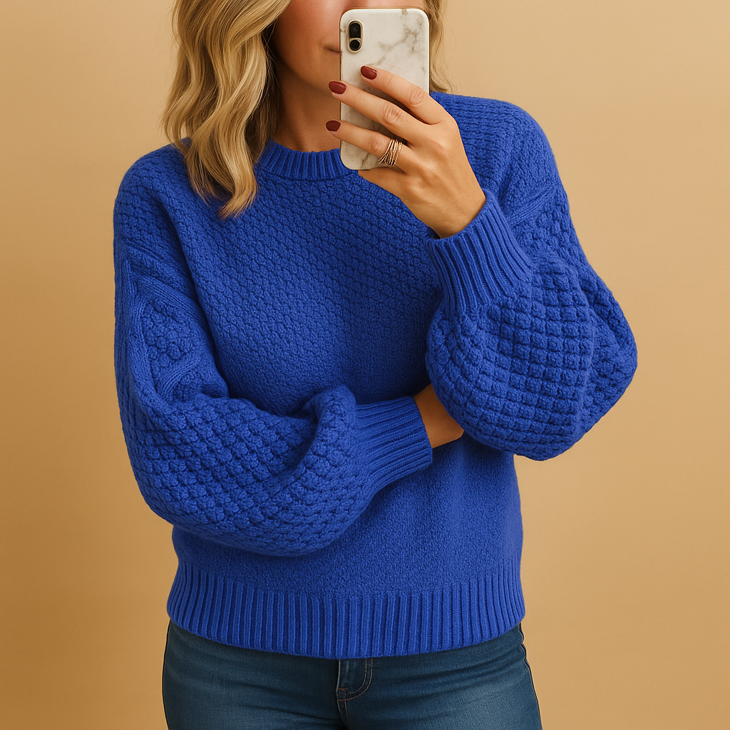 Rubye | Textured Crewneck Sweater