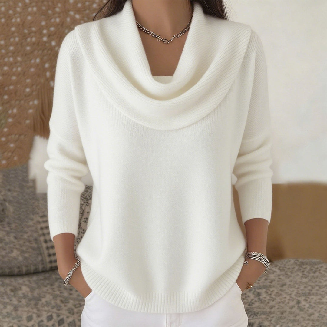 Opalina | Draped Cowl Neck Sweater