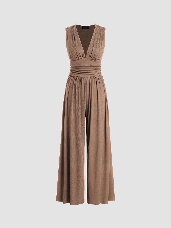Lucy | Chic Sleeveless Wide-Leg Jumpsuit