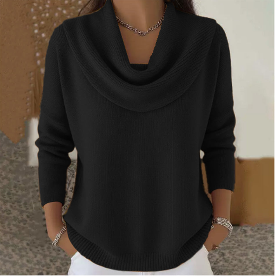 Opalina | Draped Cowl Neck Sweater