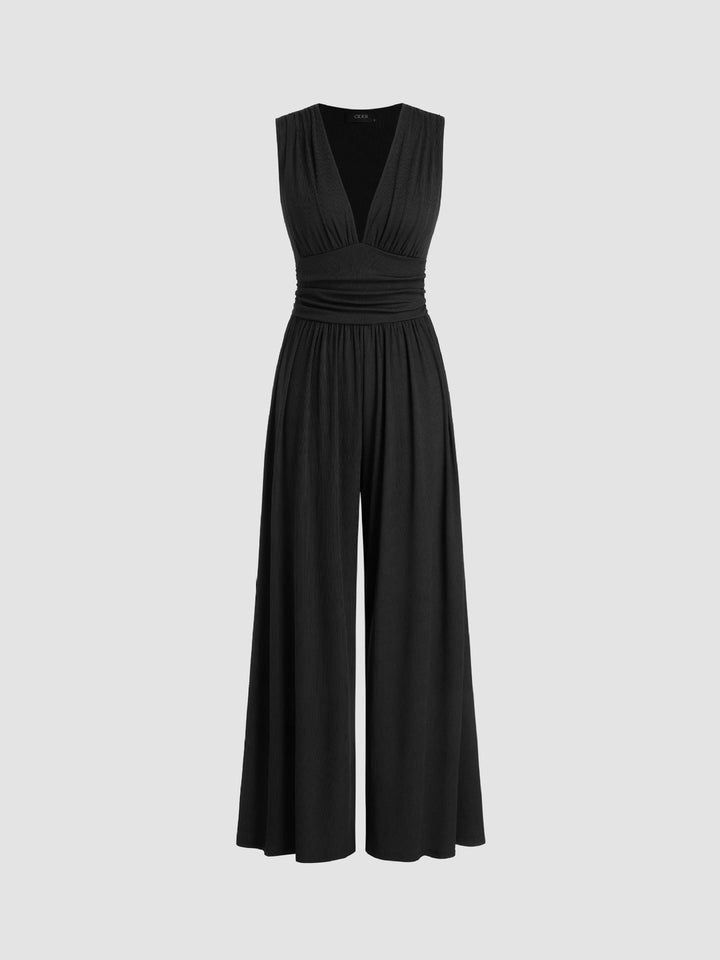 Lucy | Chic Sleeveless Wide-Leg Jumpsuit