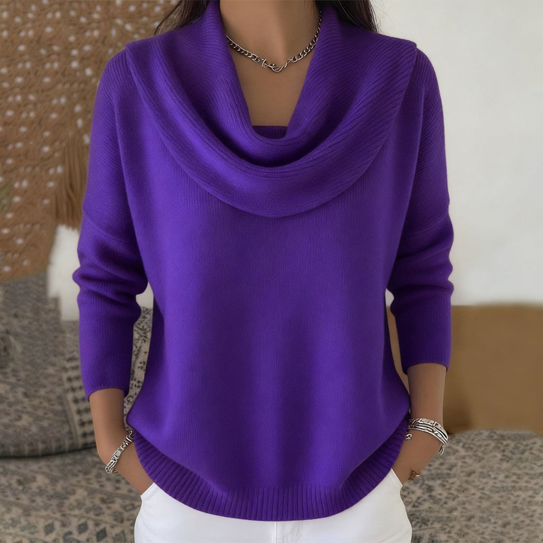 Opalina | Draped Cowl Neck Sweater