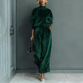 Dark green velvet