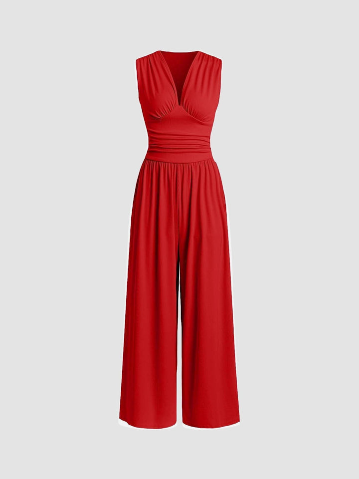 Lucy | Chic Sleeveless Wide-Leg Jumpsuit