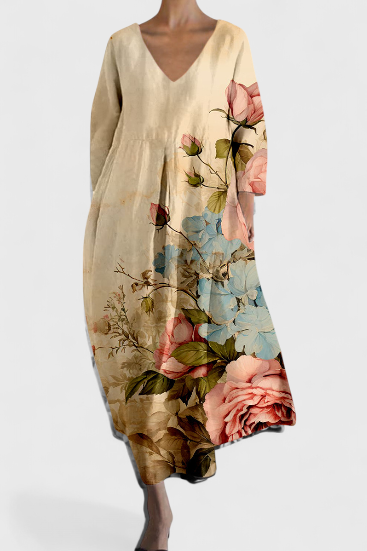 Isolde | Colourful Elegant Maxi Summer Dress