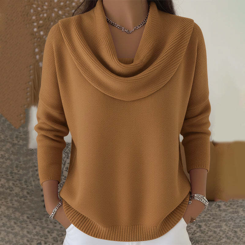 Opalina | Draped Cowl Neck Sweater