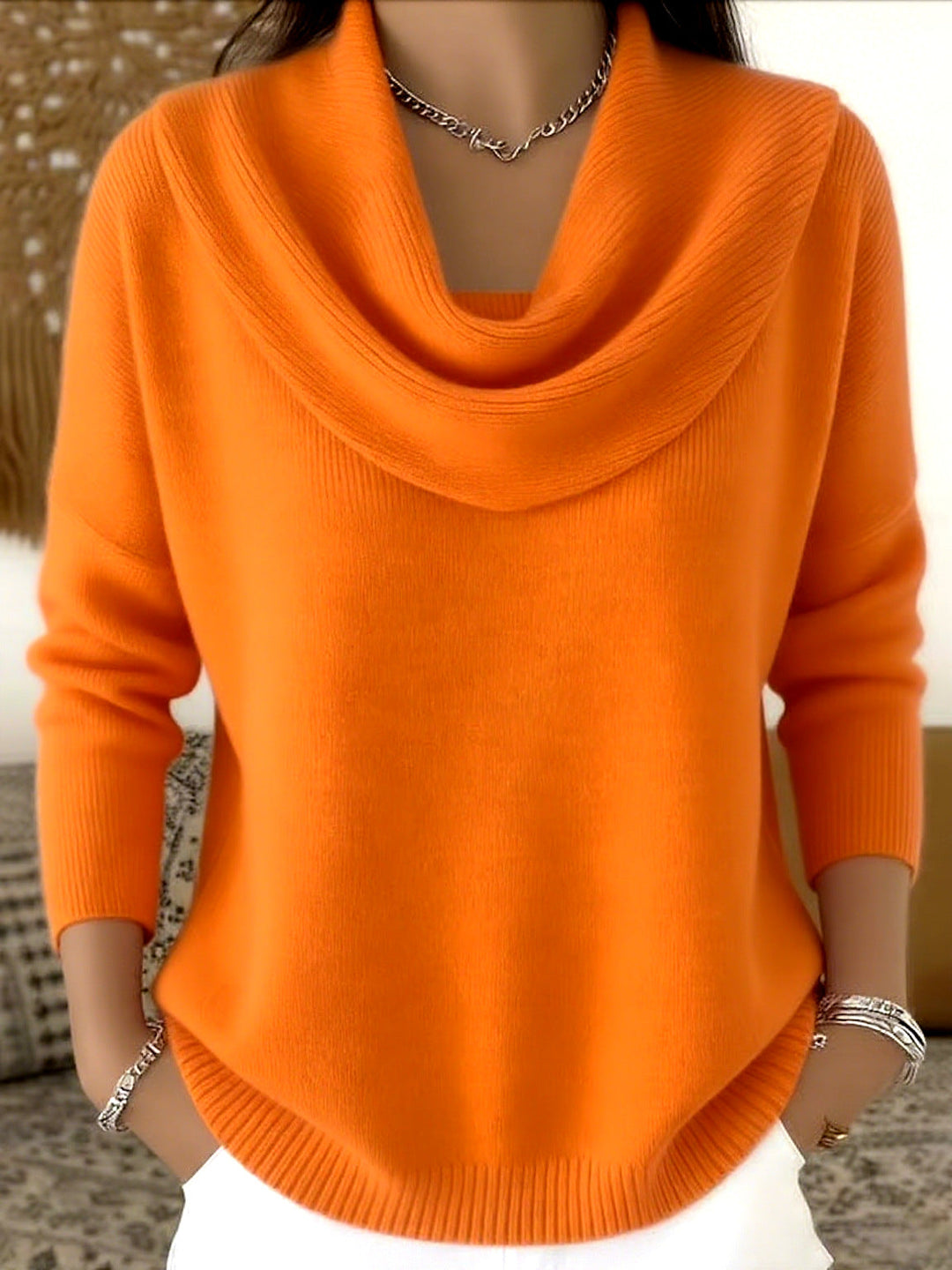 Opalina | Draped Cowl Neck Sweater