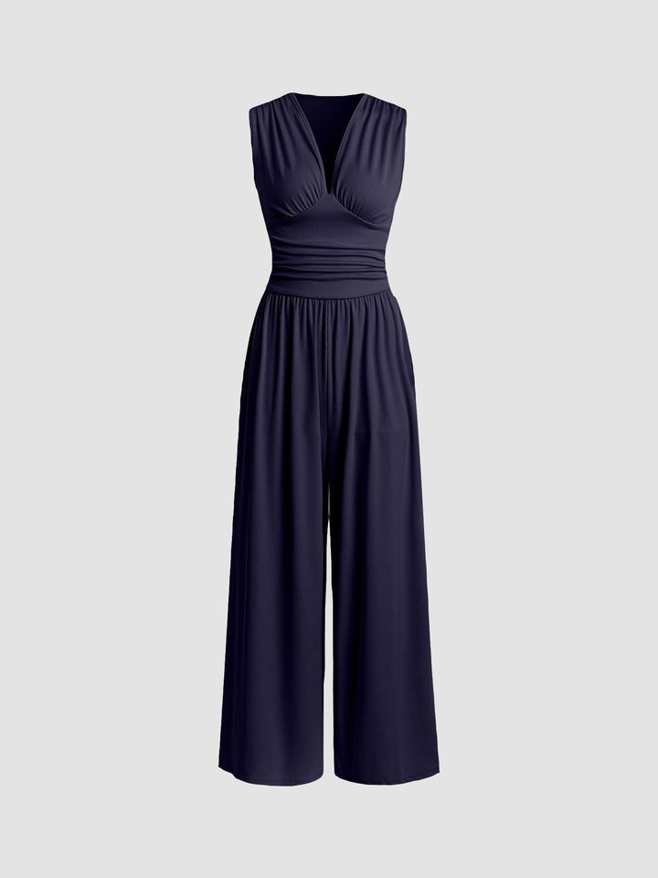 Lucy | Chic Sleeveless Wide-Leg Jumpsuit