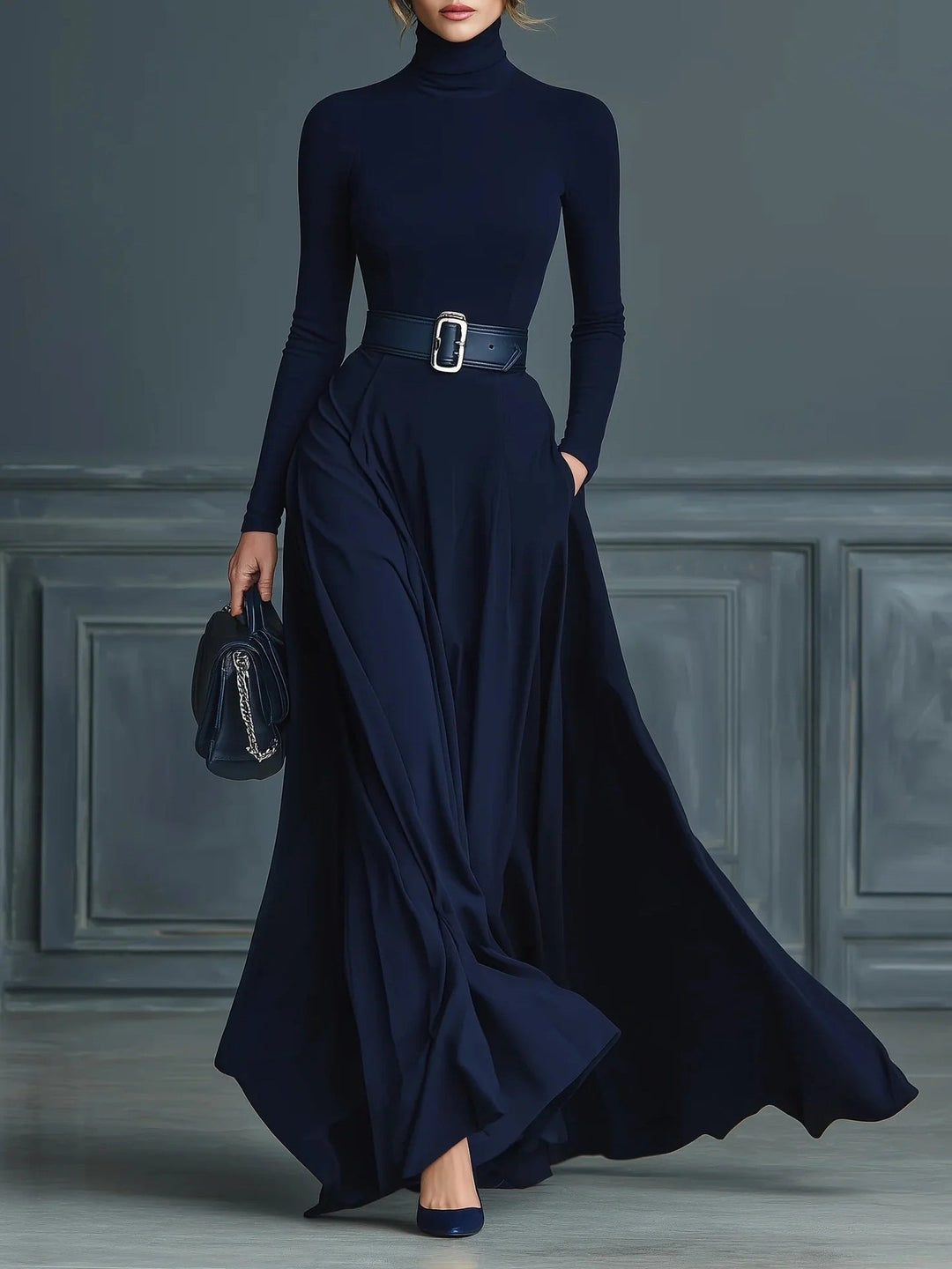 Cortney | High-Neck Maxi Dress