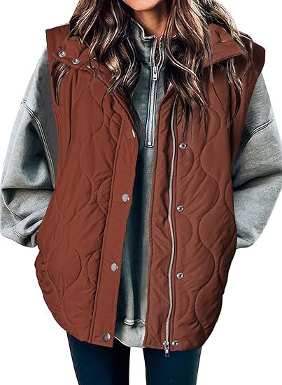 Darcy | Chic Lightweight Button-Up Puffer Vest