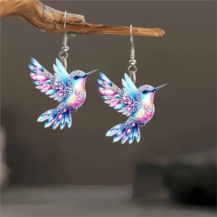 Zephyria | Hummingbird Dangle Earrings