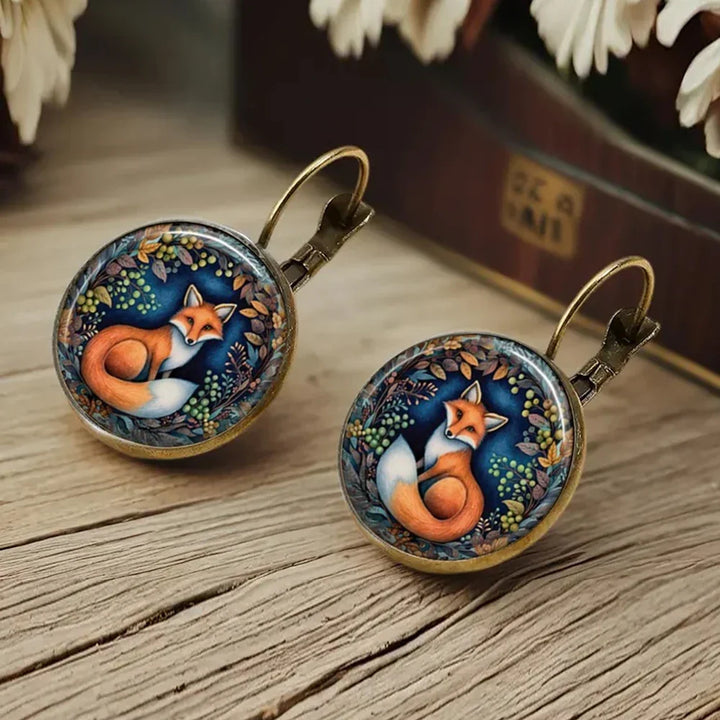 Zhanna | Animal Glass Dome Earrings