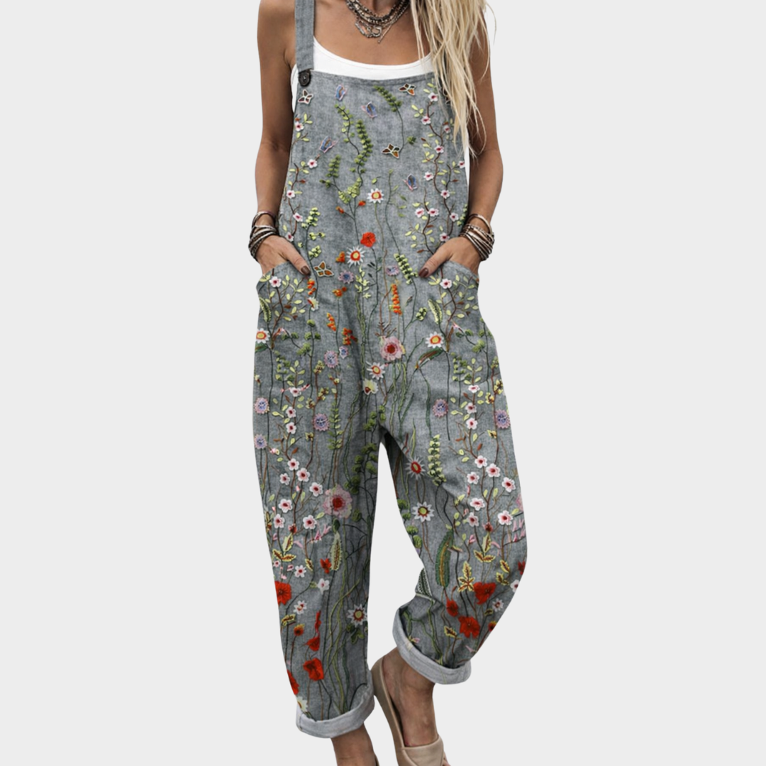 Pamela | Comfortable Printed Overalls