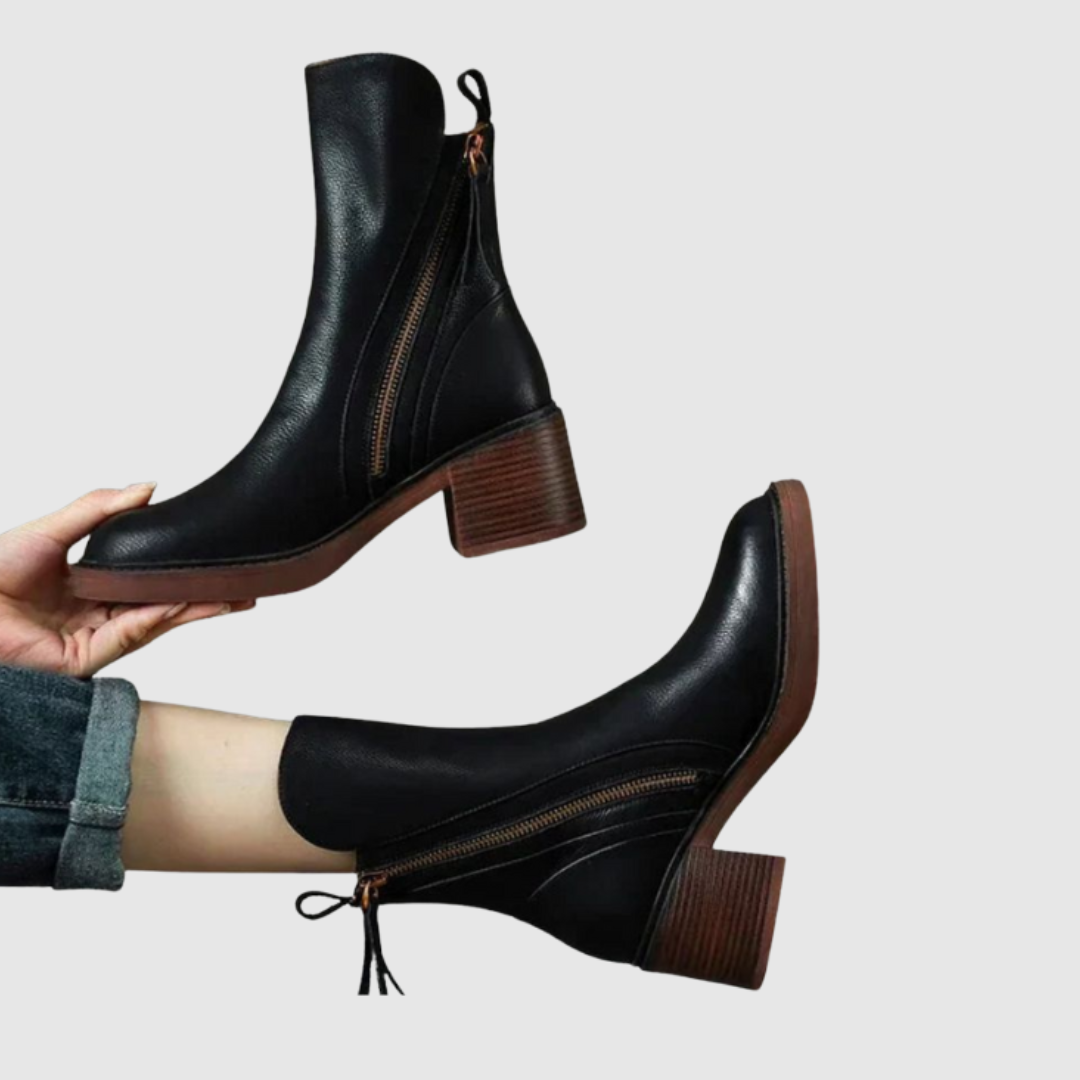 Garciel | Leather Ankle Boots
