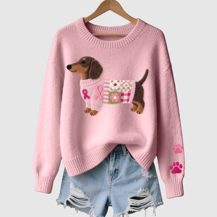 Elsie | Knitted Dachshund Sweater
