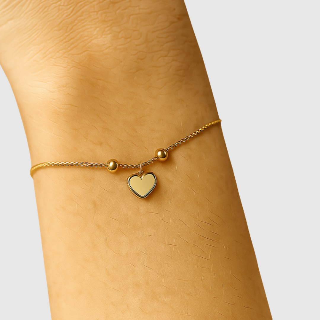 Golden Heart Whisper Bracelet