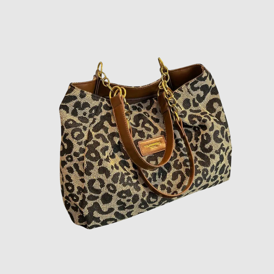 Charlotte | Leopard Canvas Tote