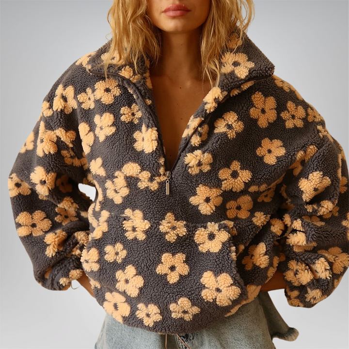 Oriana | Fleece Pullover Bloom
