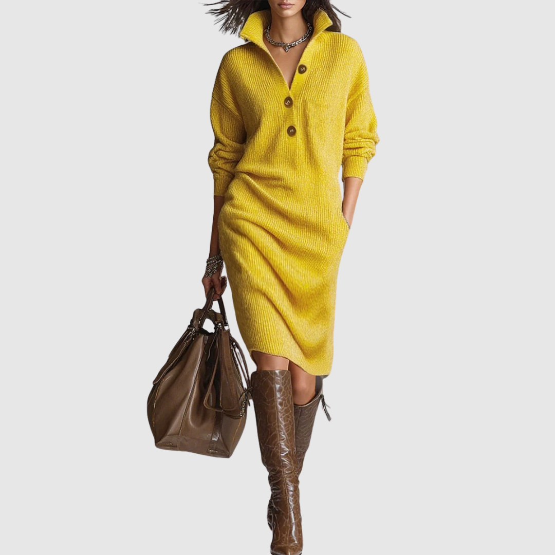Poppy | Long Sleeve Loose Knit Dress