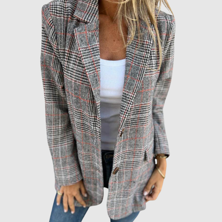 Lucinda | Classic Plaid Blazer