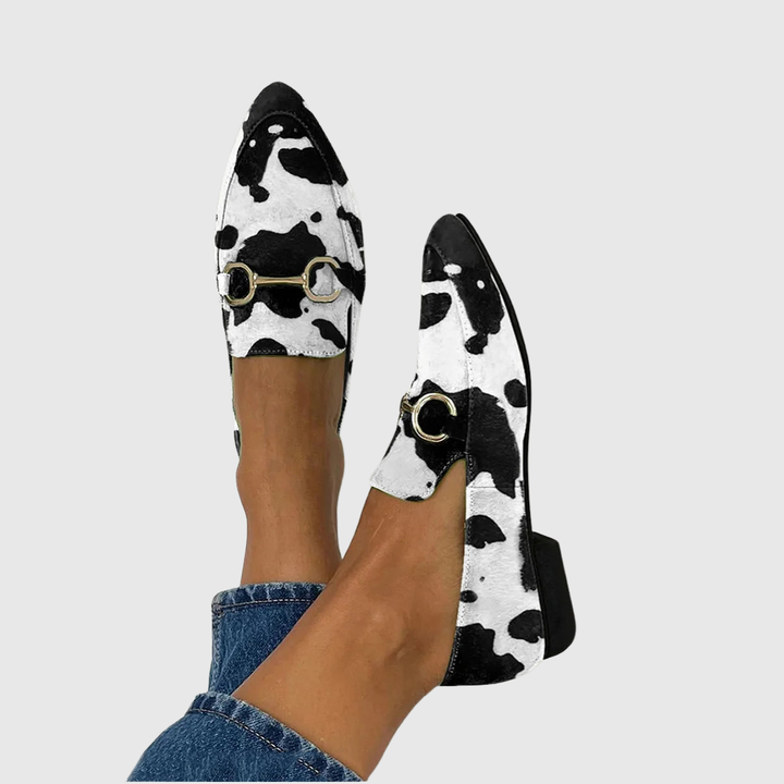 Karol | Printed loafers buckle