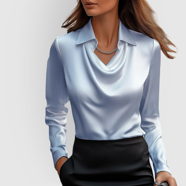Ava | Glossy Blouse