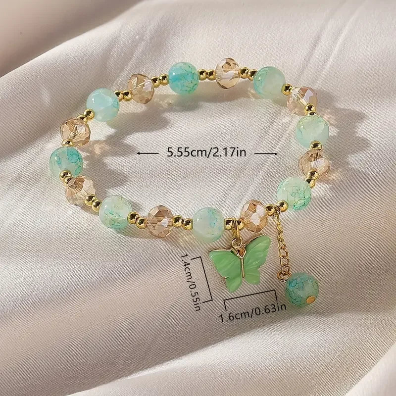 Elowena | Butterfly Beaded Bracelet