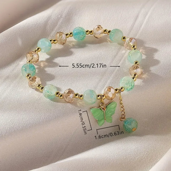 Elowena | Butterfly Beaded Bracelet