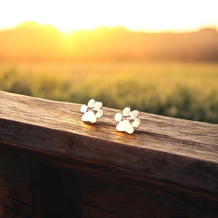 Ivanna | Stainless Steel Paw Earrings