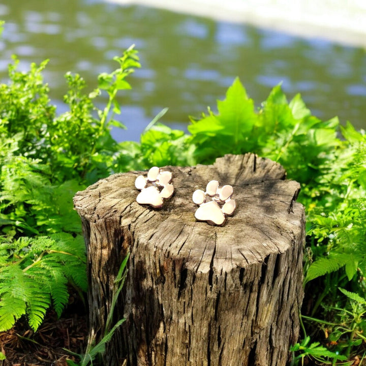 Ivanna | Stainless Steel Paw Earrings