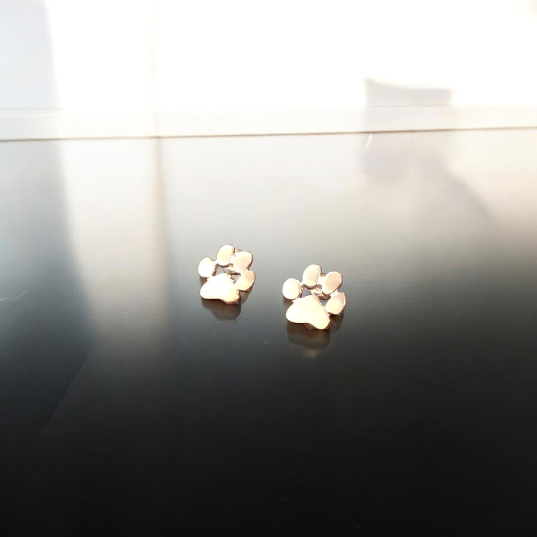 Ivanna | Stainless Steel Paw Earrings