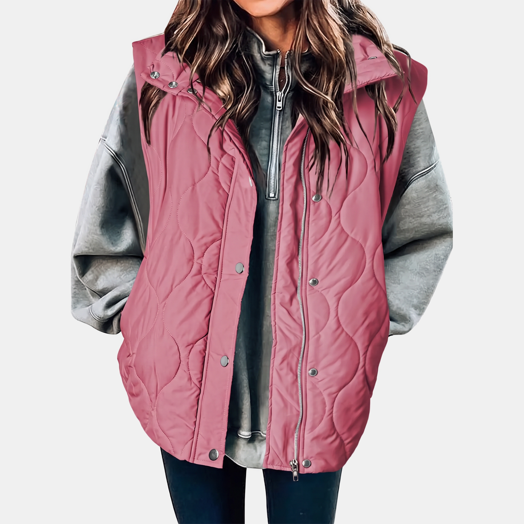 Francie | Quilted Sleeveless Puffer Vest