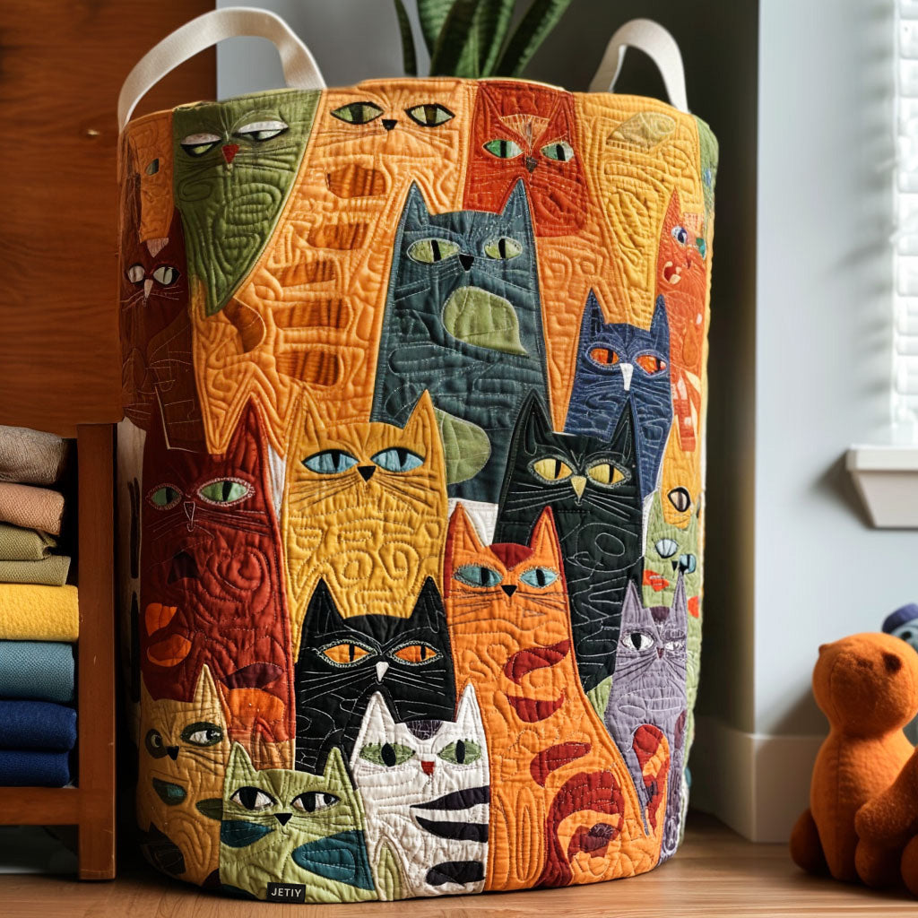 Madison | Cat-themed Laundry Basket
