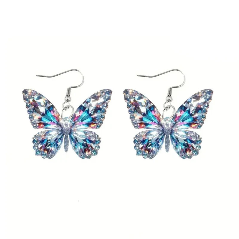 Rhiley | Sparkling Butterfly Statement Earrings