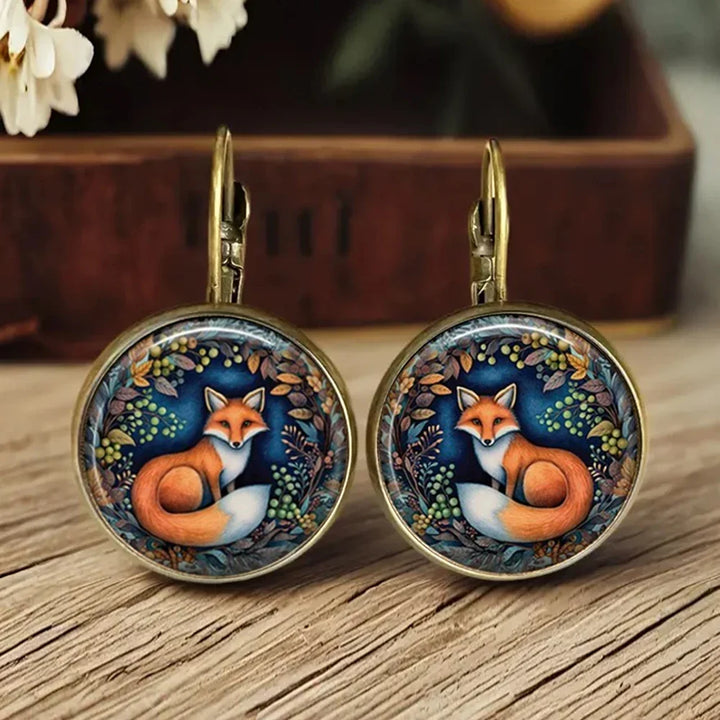 Zhanna | Animal Glass Dome Earrings