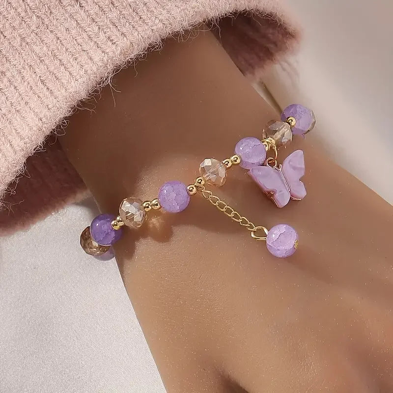 Elowena | Butterfly Beaded Bracelet
