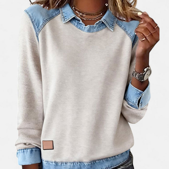 Velma | Contrast-Panel Pullover
