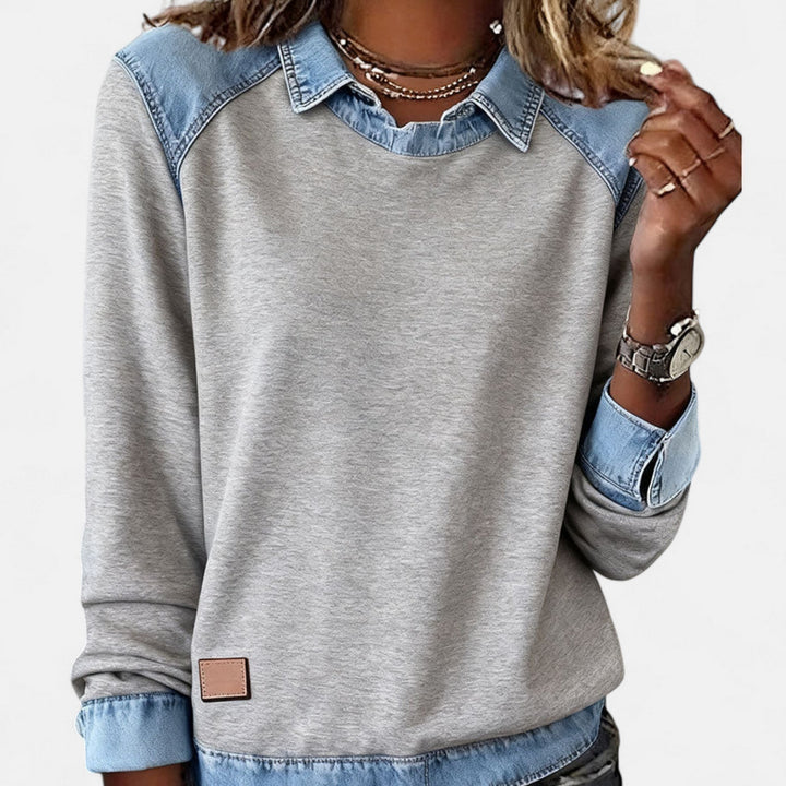 Velma | Contrast-Panel Pullover