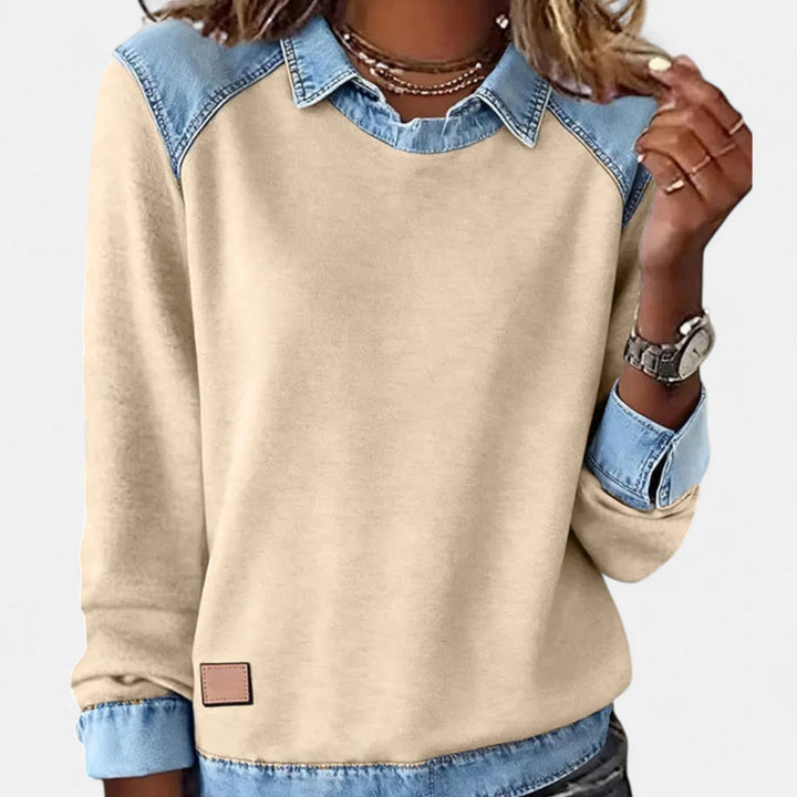 Velma | Contrast-Panel Pullover