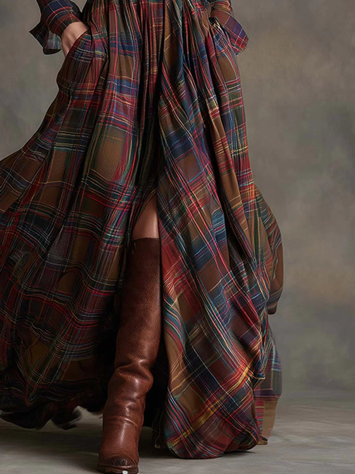 Roberta | Timeless Plaid Shirt Dress