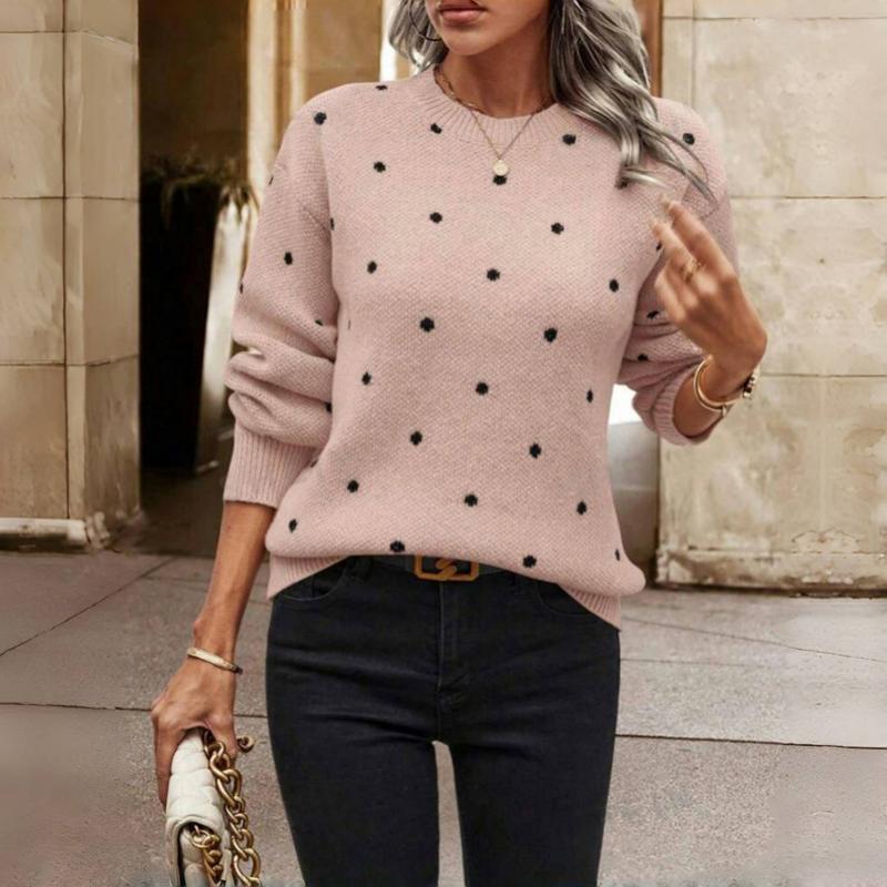 Anette | Polka Dot Knit Sweater