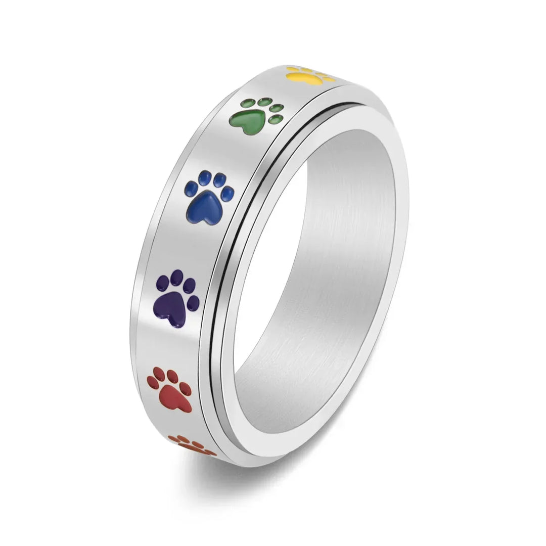 Ermintrude | Spinning Paw Stress Ring