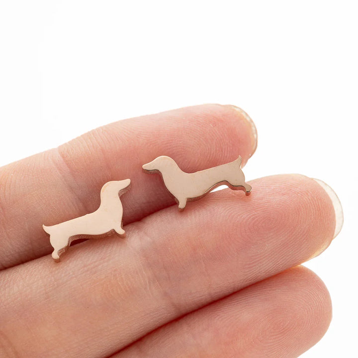 Vincenza | Dachshund Stud Earrings