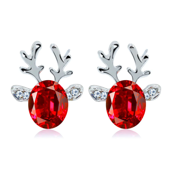 Debra | Reindeer Crystal Stud Earrings