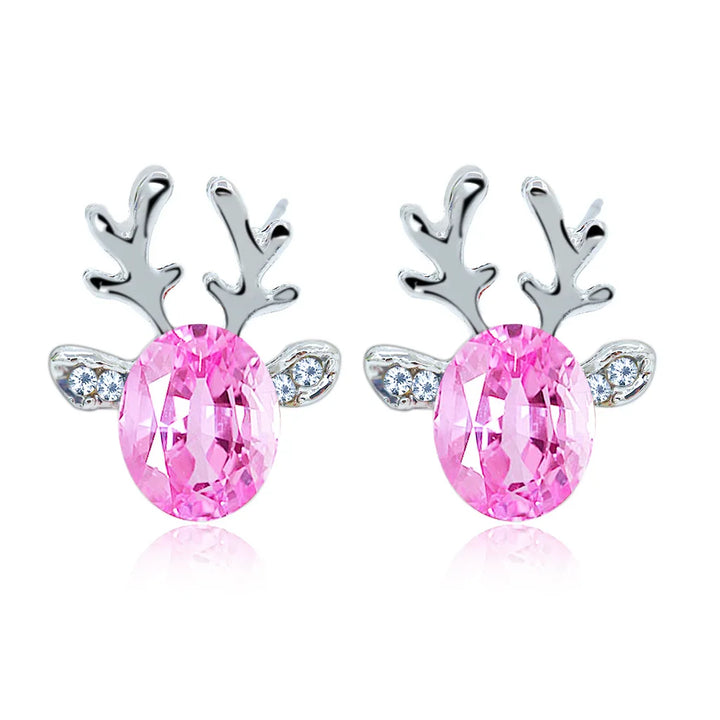 Debra | Reindeer Crystal Stud Earrings