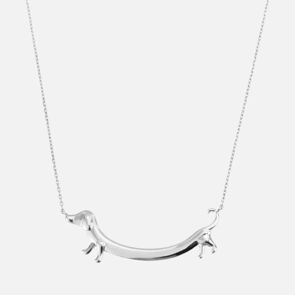 Karena | Gold-Tone Dachshund Necklace