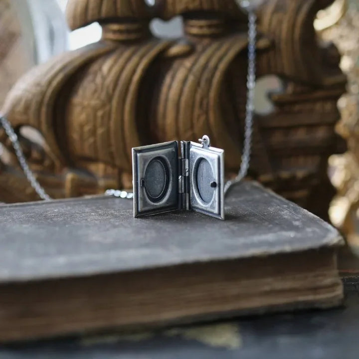 Katya | Cat Book Pendant Necklace