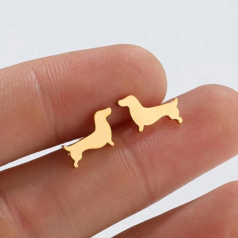 Vincenza | Dachshund Stud Earrings